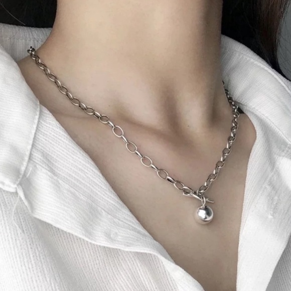 “20” 925 STERLING SILVER BEAD NECKLACE, NICE NECKLACE, CUTE NECKLACE - Picture 2 of 6